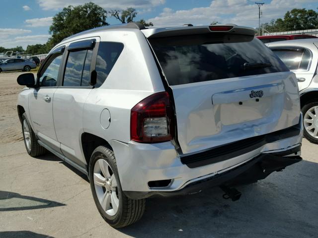 1C4NJCBAXED586944 - 2014 JEEP COMPASS SP SILVER photo 3