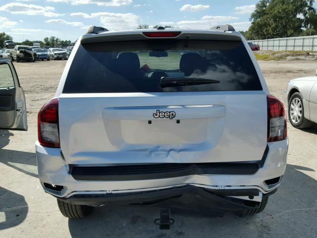 1C4NJCBAXED586944 - 2014 JEEP COMPASS SP ვერცხლისფერი ფოტო 9