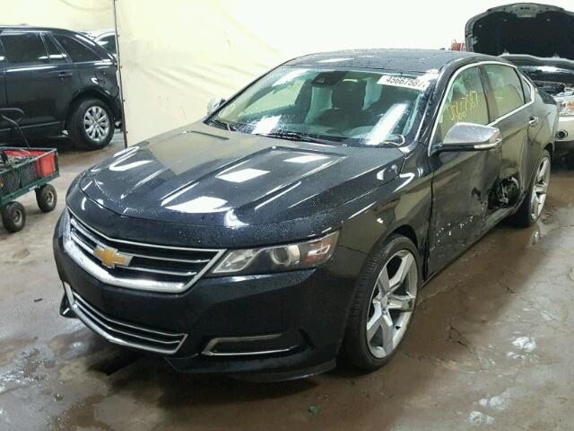 2G1155S37E9276594 - 2014 CHEVROLET IMPALA LTZ BLACK photo 2