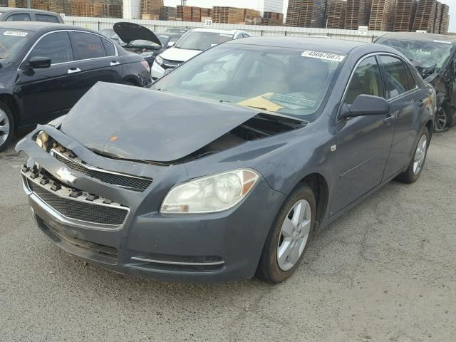 1G1ZG57B68F208425 - 2008 CHEVROLET MALIBU LS CHARCOAL photo 2