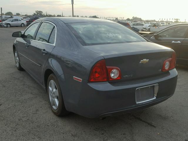 1G1ZG57B68F208425 - 2008 CHEVROLET MALIBU LS CHARCOAL photo 3