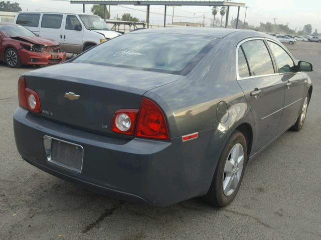 1G1ZG57B68F208425 - 2008 CHEVROLET MALIBU LS CHARCOAL photo 4