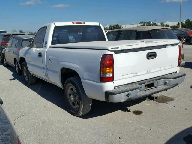 1GCEK14W21Z175383 - 2001 CHEVROLET SILVERADO WHITE photo 3