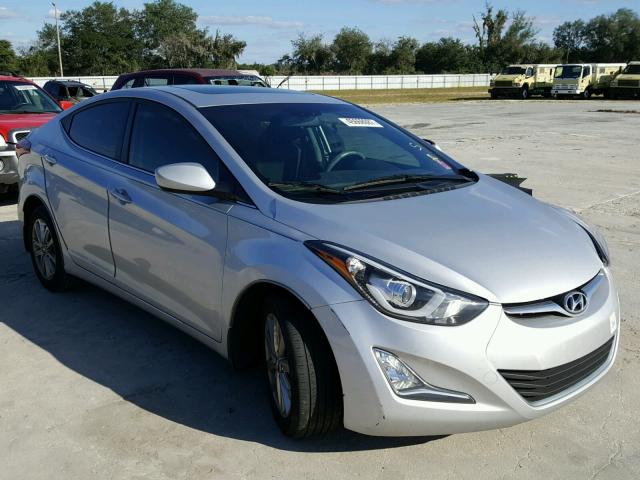 KMHDH4AE3FU260112 - 2015 HYUNDAI ELANTRA SE SILVER photo 1