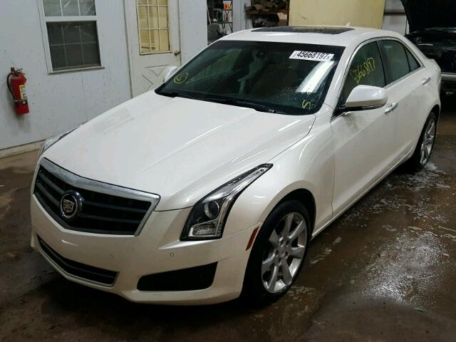 1G6AH5R31D0120177 - 2013 CADILLAC ATS WHITE photo 2