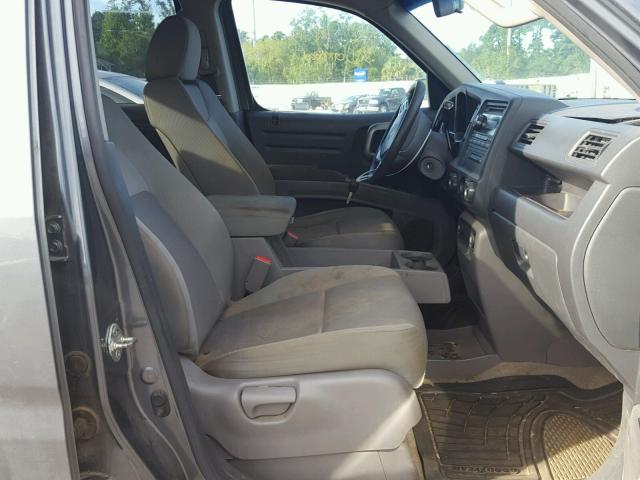 5FPYK1F49AB002921 - 2010 HONDA RIDGELINE GRAY photo 5