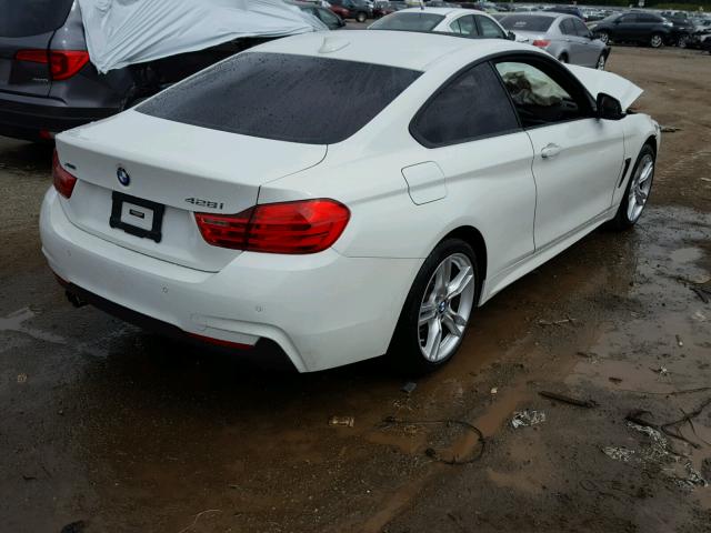 WBA3N9C53FK247226 - 2015 BMW 428 XI WHITE photo 4