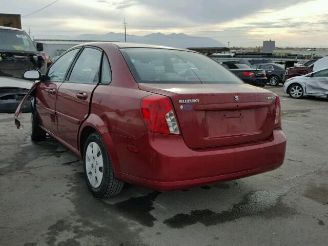 KL5JD56Z28K001894 - 2008 SUZUKI FORENZA BA RED photo 3