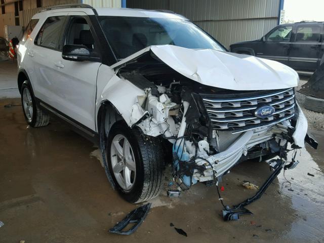 1FM5K8D8XHGD24733 - 2017 FORD EXPLORER X WHITE photo 1