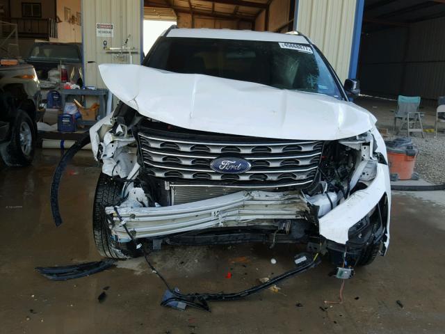 1FM5K8D8XHGD24733 - 2017 FORD EXPLORER X WHITE photo 9