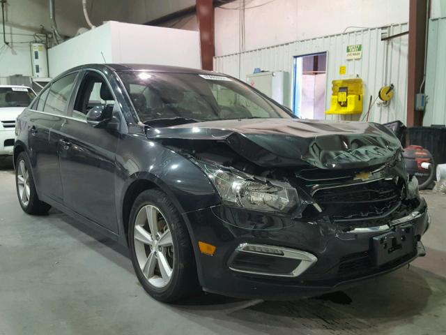 1G1PE5SB1F7286932 - 2015 CHEVROLET CRUZE LT BLACK photo 1