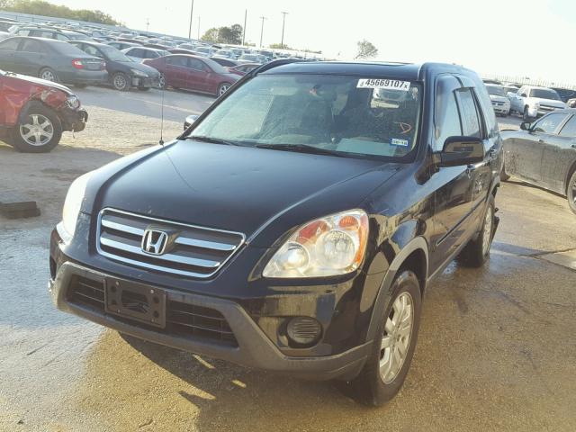 JHLRD78926C040114 - 2006 HONDA CR-V SE BLACK photo 2