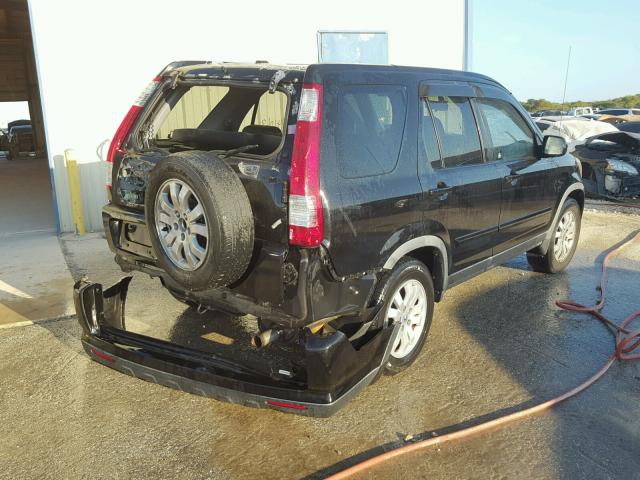 JHLRD78926C040114 - 2006 HONDA CR-V SE BLACK photo 4