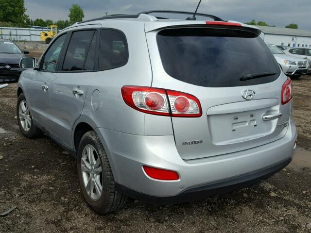 5XYZK3AB4BG084176 - 2011 HYUNDAI SANTA FE L SILVER photo 3