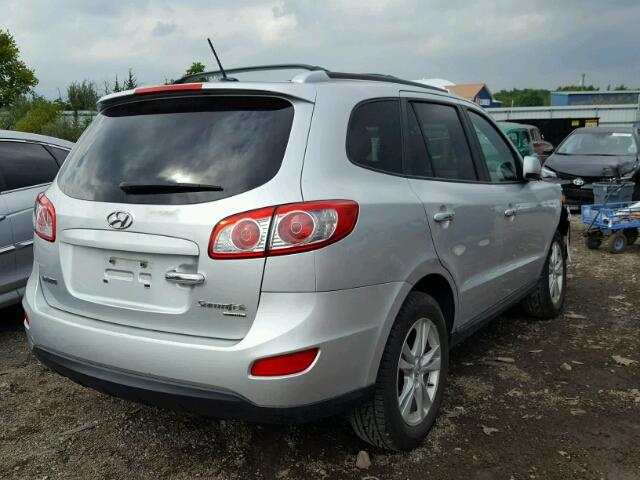 5XYZK3AB4BG084176 - 2011 HYUNDAI SANTA FE L SILVER photo 4