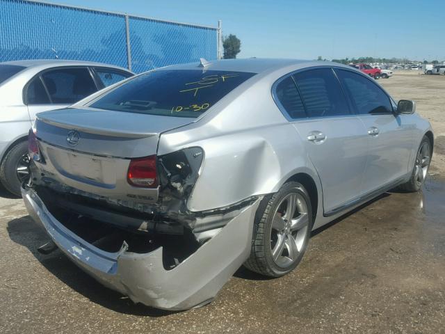 JTHBE96S270017429 - 2007 LEXUS GS 350 SILVER photo 4