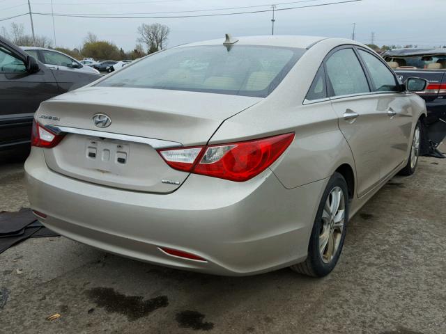 5NPEC4AC8BH269690 - 2011 HYUNDAI SONATA GOLD photo 4