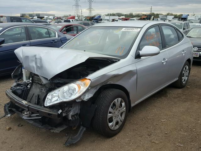 KMHDU46D19U806308 - 2009 HYUNDAI ELANTRA GRAY photo 2