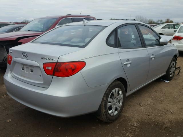 KMHDU46D19U806308 - 2009 HYUNDAI ELANTRA GRAY photo 4