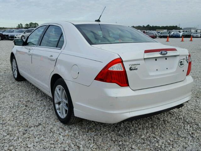 3FAHP0JA5CR117282 - 2012 FORD FUSION WHITE photo 3