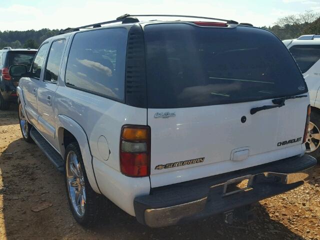 1GNEC16Z42J213711 - 2002 CHEVROLET SUBURBAN C WHITE photo 3