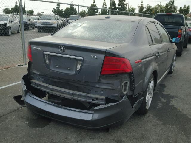 19UUA662X5A035190 - 2005 ACURA TL GRAY photo 4