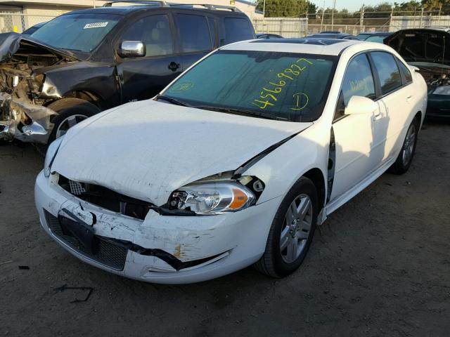 2G1WG5E36C1303338 - 2012 CHEVROLET IMPALA LT WHITE photo 2