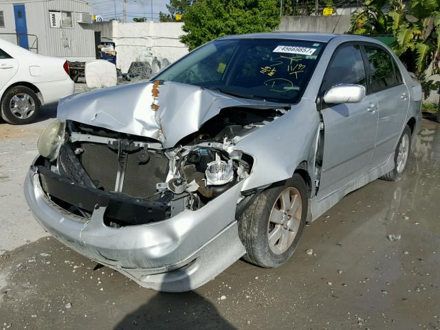 2T1BR32E17C765307 - 2007 TOYOTA COROLLA CE GRAY photo 2