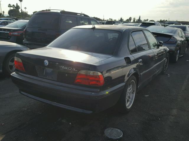 WBAGH83401DP33824 - 2001 BMW 740 IL BLUE photo 4