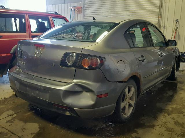 JM1BK323141113452 - 2004 MAZDA 3 GRAY photo 4