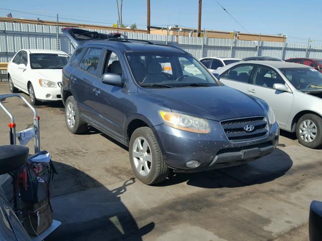 5NMSH13E88H195369 - 2008 HYUNDAI SANTA FE S BLUE photo 1