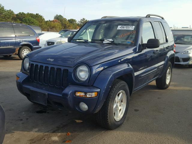 1J4GL58K33W701197 - 2003 JEEP LIBERTY LI BLUE photo 2