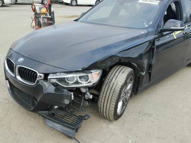 WBA3B9G51DNP39400 - 2013 BMW 335 XI BLACK photo 9