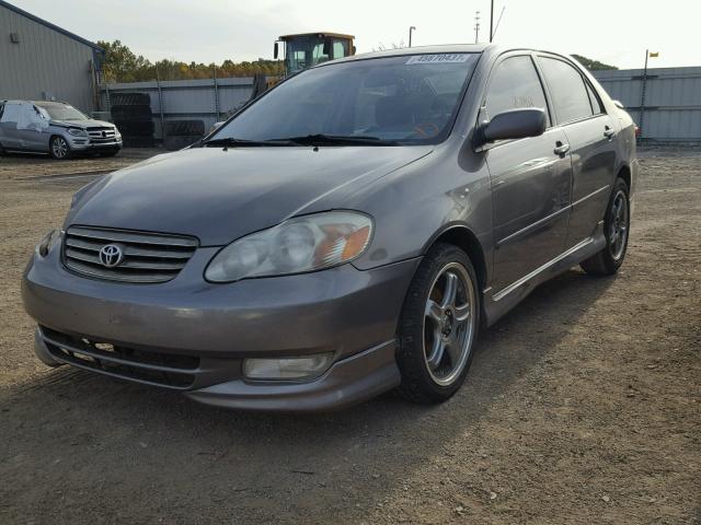 1NXBR32E53Z175653 - 2003 TOYOTA COROLLA CHARCOAL photo 2