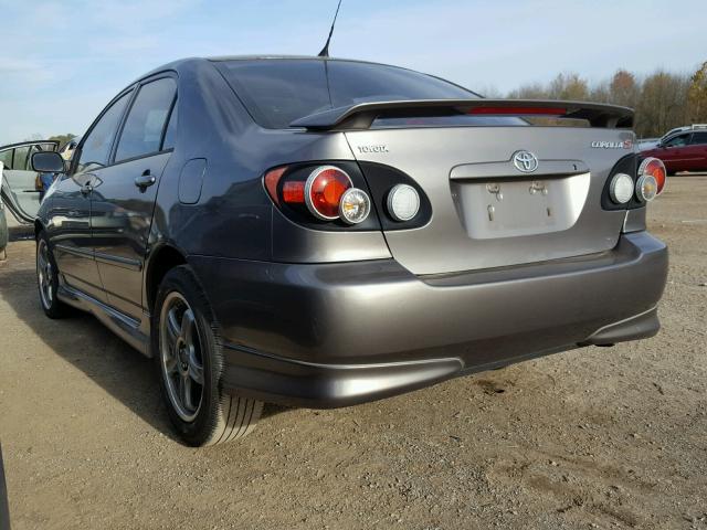 1NXBR32E53Z175653 - 2003 TOYOTA COROLLA CHARCOAL photo 3