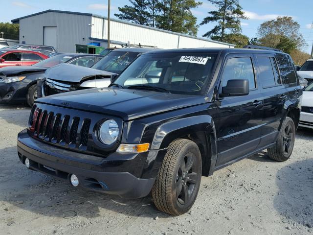 1C4NJPBA2ED912145 - 2014 JEEP PATRIOT BLACK photo 2