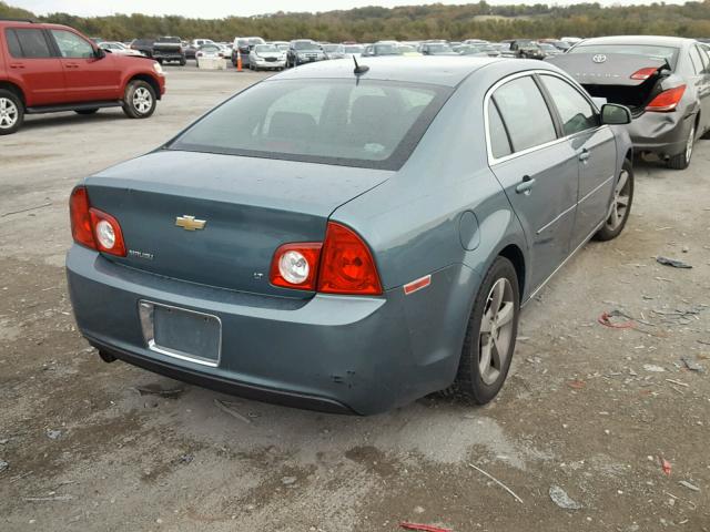 1G1ZJ57B59F200500 - 2009 CHEVROLET MALIBU 2LT BLUE photo 4