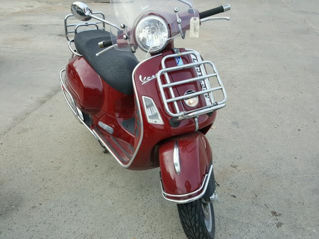 ZAPM459L975004530 - 2007 VESPA GTS MAROON photo 1