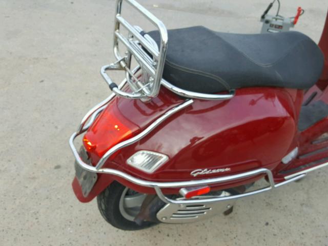 ZAPM459L975004530 - 2007 VESPA GTS MAROON photo 6