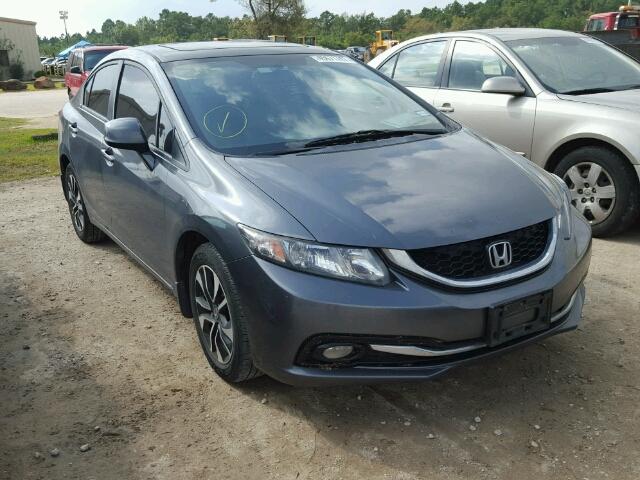 2HGFB2F96DH545371 - 2013 HONDA CIVIC EXL GRAY photo 1
