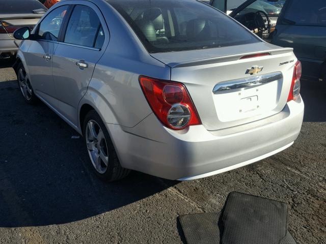 1G1JE5SGXD4123471 - 2013 CHEVROLET SONIC LTZ SILVER photo 3