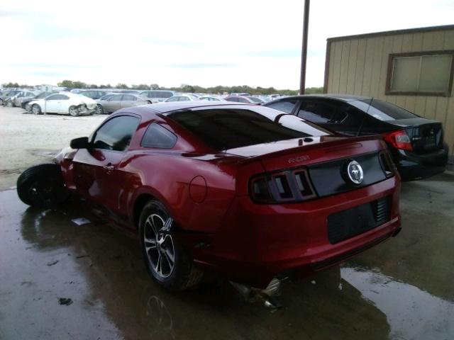 1ZVBP8AM3E5264891 - 2014 FORD MUSTANG MAROON photo 3