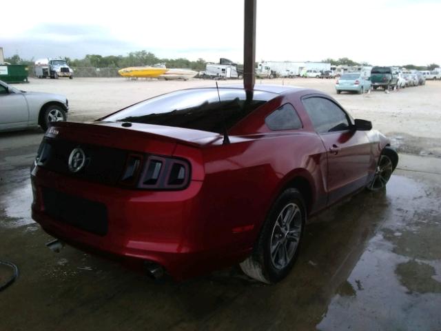 1ZVBP8AM3E5264891 - 2014 FORD MUSTANG MAROON photo 4