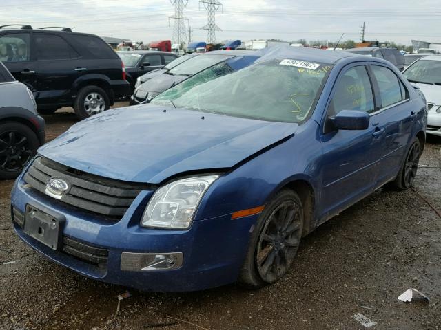 3FAHP08179R132638 - 2009 FORD FUSION SEL BLUE photo 2