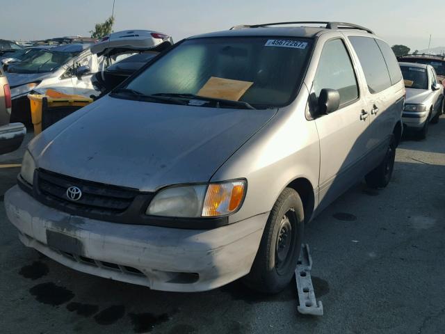 4T3ZF13C63U541460 - 2003 TOYOTA SIENNA LE SILVER photo 2