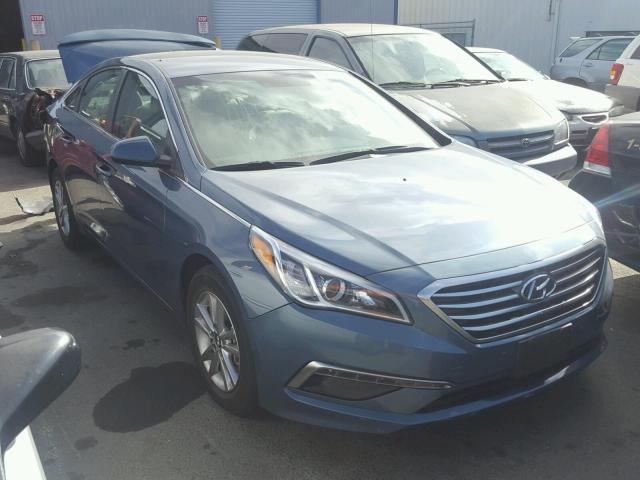 5NPE24AF5FH151793 - 2015 HYUNDAI SONATA SE BLUE photo 1