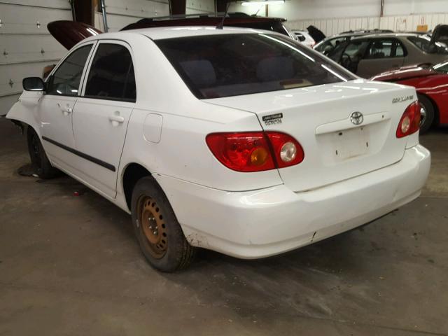 1NXBR32E64Z339896 - 2004 TOYOTA COROLLA WHITE photo 3