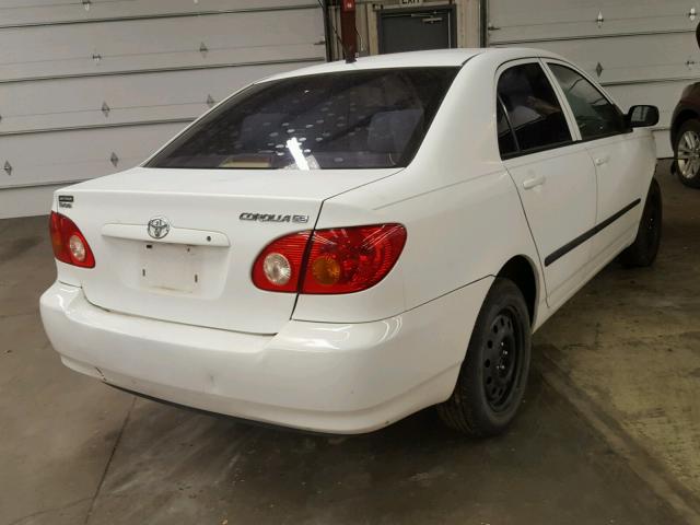 1NXBR32E64Z339896 - 2004 TOYOTA COROLLA WHITE photo 4