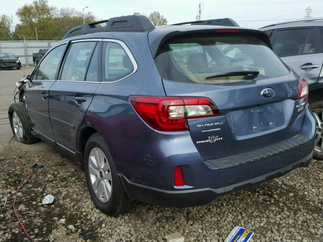 4S4BSAAC6H3287061 - 2017 SUBARU OUTBACK 2. BLUE photo 3