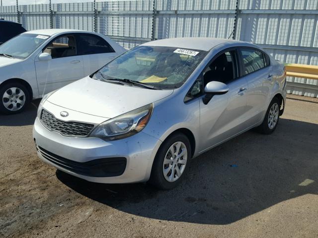 KNADM4A38D6138133 - 2013 KIA RIO LX WHITE photo 2